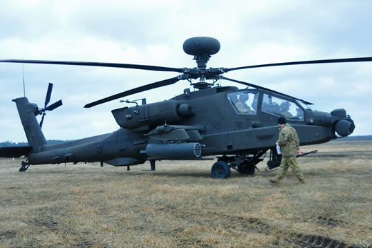 U.S Army AH-64 (Photo by Capt. Gary Loten-Beckford Courtesy of Battle Group Poland)